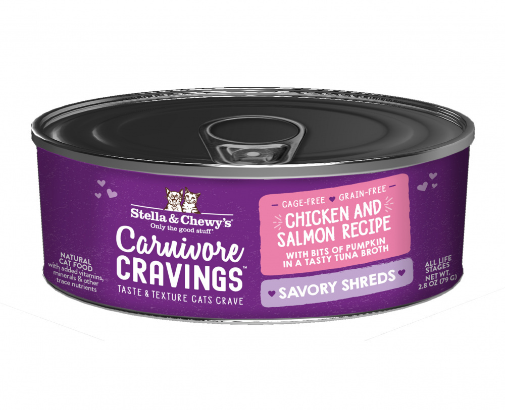 
                  
                    Stella & Chewy's Carnivore Cravings Savory Shreds Chicken & Salmon Dinner in Broth Wet Cat Food
                  
                