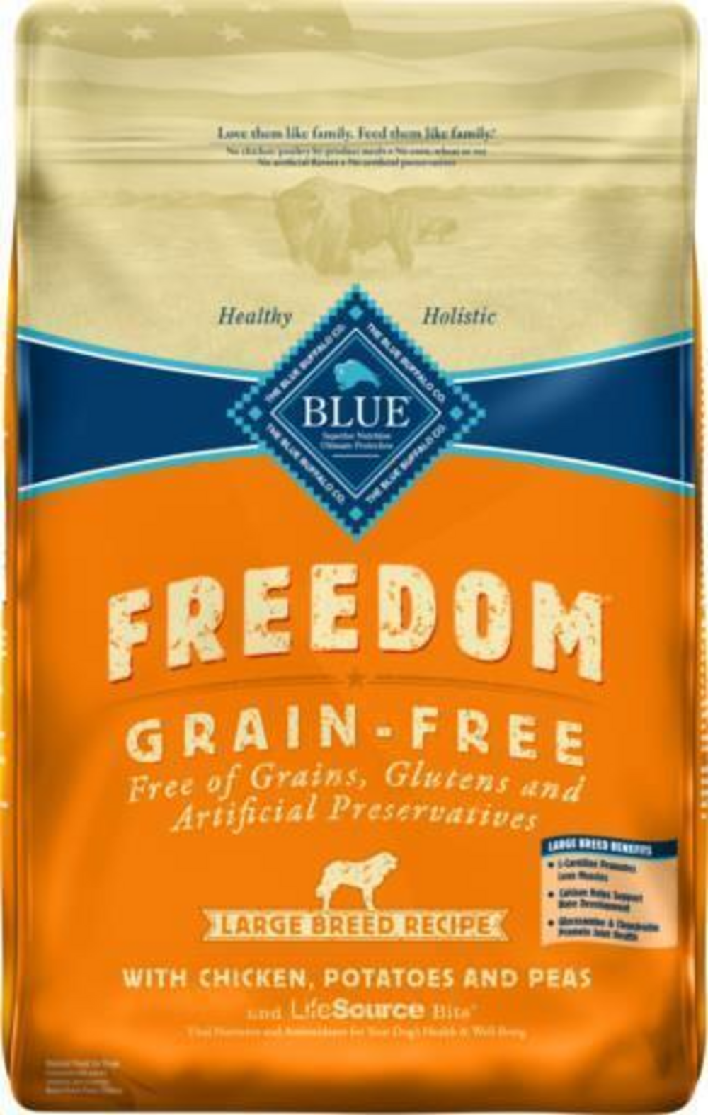 Blue Buffalo Freedom Grain-Free Large Breed Adult Chicken Recipe Dry Dog Food