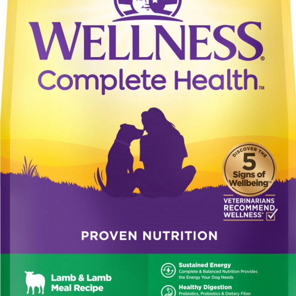 Wellness Grain-Free Complete Health Adult Lamb & Lamb Meal Recipe Dry Dog Food