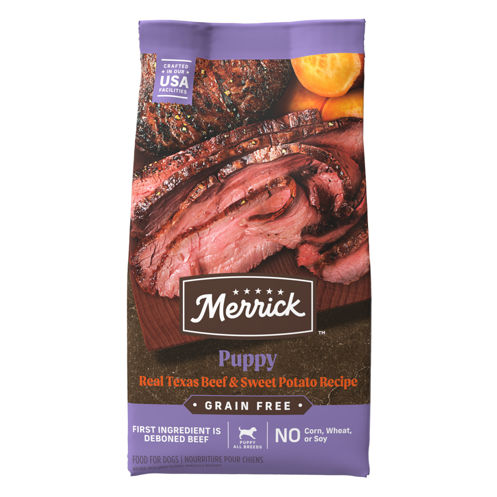 
                  
                    Merrick Dry Puppy Food Real Beef & Sweet Potato Grain Free Dog Food Recipe
                  
                