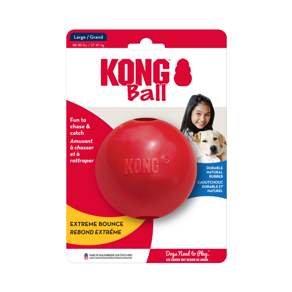 Kong Ball w/Hole Dog Toy
