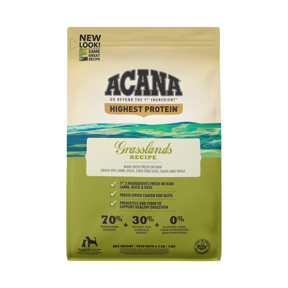 
                  
                    ACANA Highest Protein Grasslands Recipe Dry Dog Food
                  
                