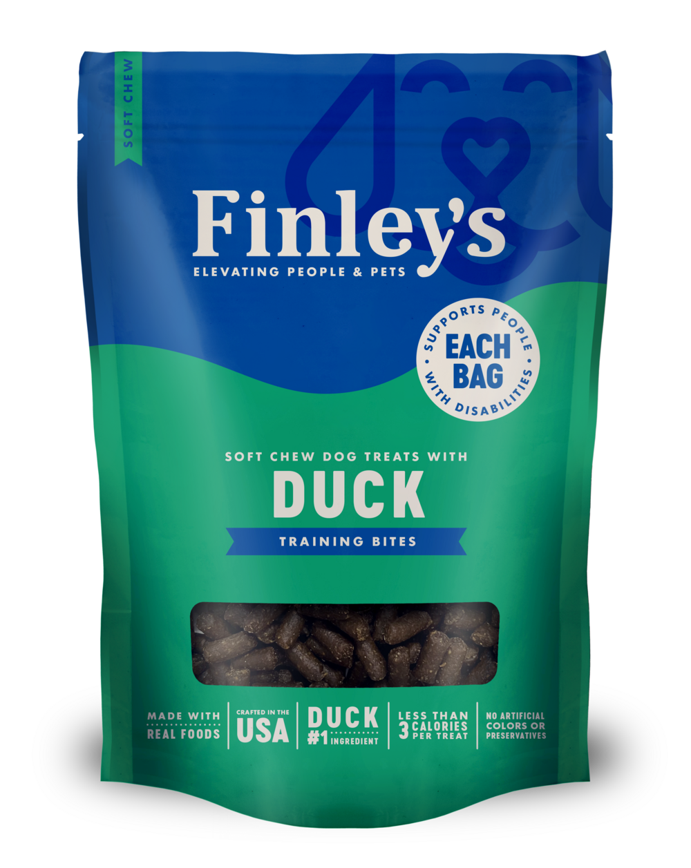 Finley's Duck Recipe Soft Chew Training Bites