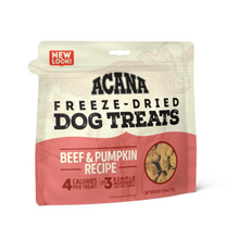 Load image into Gallery viewer, ACANA Singles Grain Free Limited Ingredients &amp; Freeze-Dried, Beef &amp; Pumpkin Dog Treats