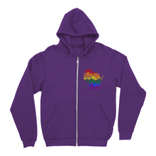 Load image into Gallery viewer, State/Foster Pride Zip-Up Hoodie