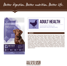 Load image into Gallery viewer, Holistic Select Natural Adult Health Chicken Meal and Brown Rice Recipe Dry Dog Food