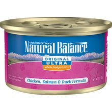 Load image into Gallery viewer, Natural Balance Original Ultra Premium Whole Body Health Chicken, Salmon and Duck Formula Canned Cat Food