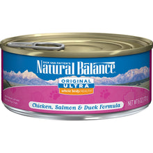Load image into Gallery viewer, Natural Balance Original Ultra Premium Whole Body Health Chicken, Salmon and Duck Formula Canned Cat Food