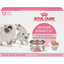 Load image into Gallery viewer, Royal Canin Feline Health Nutrition Mother &amp; Babycat Ultra Soft Mousse in Sauce Canned Cat Food