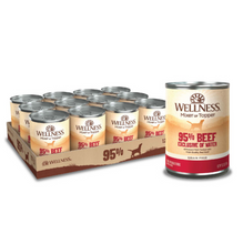 Load image into Gallery viewer, Wellness Natural Grain Free 95% Beef Recipe Adult Wet Canned Dog Food