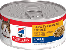 Load image into Gallery viewer, Hill&#39;s Science Diet Adult 7+ Savory Chicken Entree Canned Cat Food