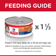 Load image into Gallery viewer, Hill&#39;s Science Diet Adult 7+ Savory Turkey Entree Canned Cat Food
