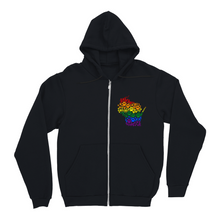Load image into Gallery viewer, State/Foster Pride Zip-Up Hoodie