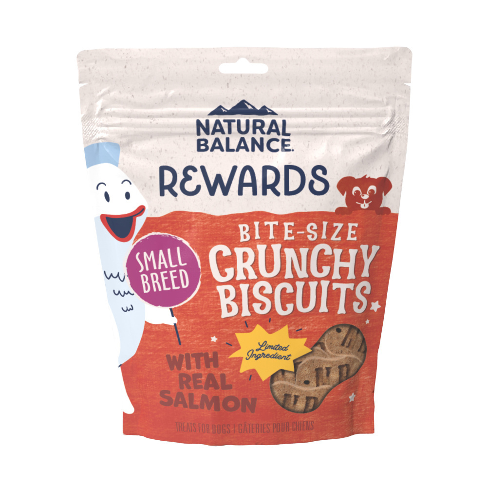 
                  
                    Natural Balance Rewards Crunchy Biscuits With Real Salmon Small Breed  Dog Treats
                  
                