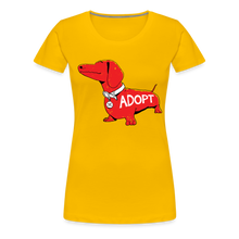 Load image into Gallery viewer, &quot;Big Red Dog&quot; Contoured Premium T-Shirt - sun yellow