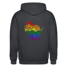 Load image into Gallery viewer, Pride Paws Gildan Heavy Blend Adult Zip Hoodie - deep heather