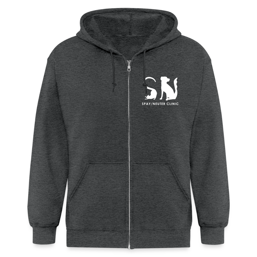 
                  
                    Spay/Neuter Clinic Zip Hoodie - deep heather
                  
                
