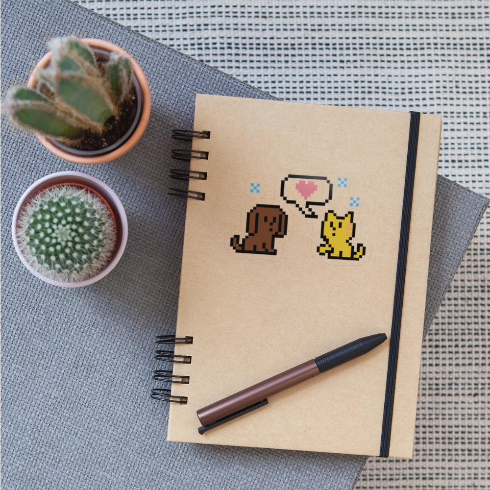 
                  
                    WHS 8-Bit Dog&Cat Sticker - transparent glossy
                  
                
