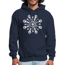 Load image into Gallery viewer, Paw Snowflake Classic Hoodie - navy