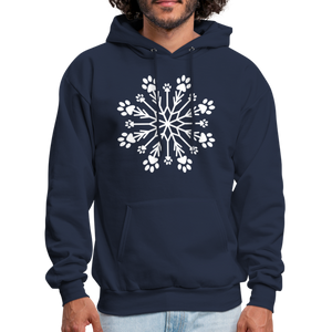 Paw Snowflake Classic Hoodie - navy