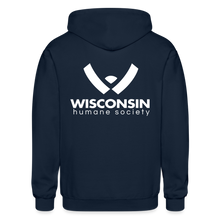 Load image into Gallery viewer, WHS Logo Heavy Blend Adult Zip Hoodie - navy