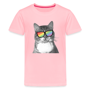 Pride Cat Kids' Premium T-Shirt - pink