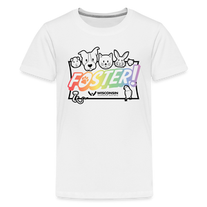 Foster Pride Kids' Premium T-Shirt - white