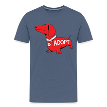 Load image into Gallery viewer, &quot;Big Red Dog&quot; Classic Premium T-Shirt - heather blue