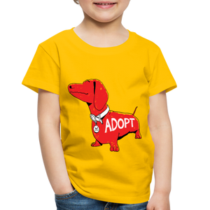 "Big Red Dog" Toddler Premium T-Shirt - sun yellow