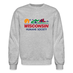 WHS License Plate Crewneck Sweatshirt - heather gray