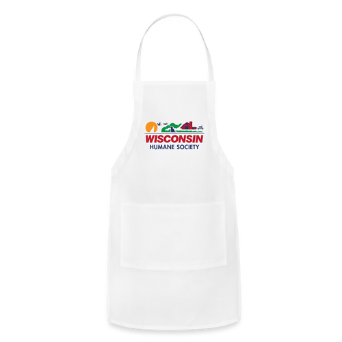 WHS License Plate Adjustable Apron - white