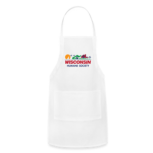 WHS License Plate Adjustable Apron - white