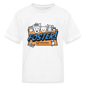 Foster Winter Logo Kids' T-Shirt - white