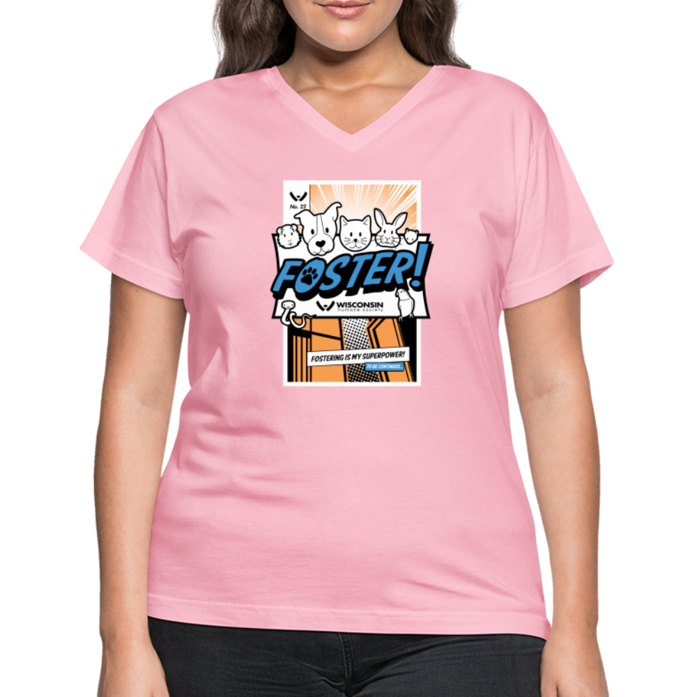 
                  
                    Foster Comic Contoured V-Neck T-Shirt - pink
                  
                