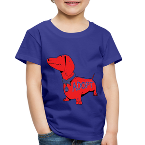 "Big Red Dog" Toddler Premium T-Shirt - royal blue