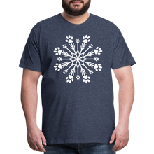 Load image into Gallery viewer, Paw Snowflake Premium T-Shirt - heather blue