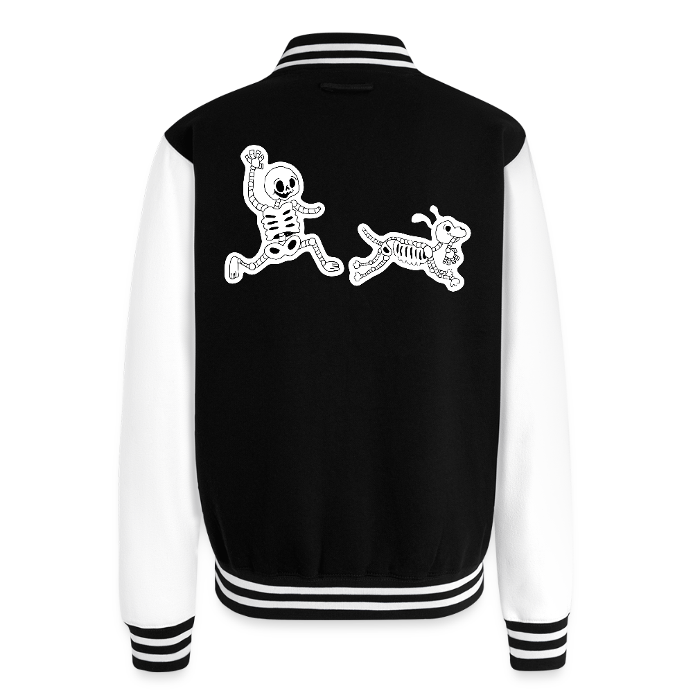 
                  
                    Skeleton Friends Just Hoods Heavyweight Letterman Jacket - black/white
                  
                