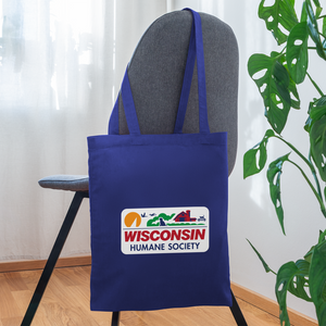 WHS License Plate Tote Bag - royal blue