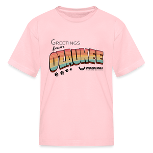 WHS "Greetings from Ozaukee" Kids' T-Shirt - pink