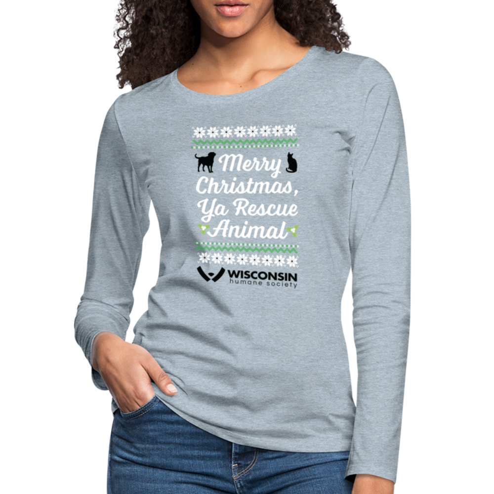 
                  
                    Ya Rescue Animal Contoured Premium Long Sleeve T-Shirt - heather ice blue
                  
                