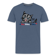 Load image into Gallery viewer, Red White &amp; Mew Classic Premium T-Shirt - heather blue