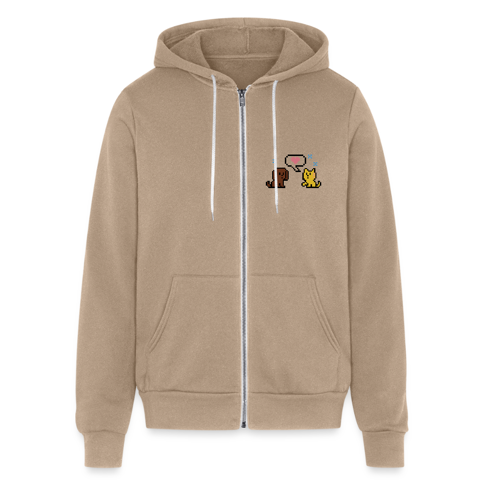 
                  
                    8-Bit Dog & Cat Bella + Canvas Unisex Full Zip Hoodie - tan
                  
                