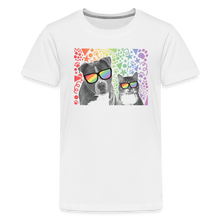 Load image into Gallery viewer, Pride Party Kids&#39; Premium T-Shirt - white