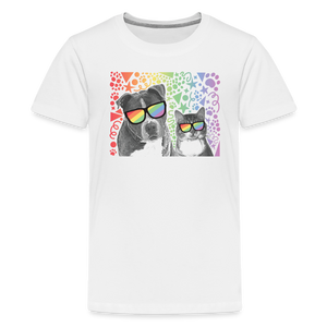 Pride Party Kids' Premium T-Shirt - white