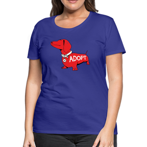 "Big Red Dog" Contoured Premium T-Shirt - royal blue