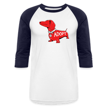 Load image into Gallery viewer, &quot;Big Red Dog&quot; Baseball T-Shirt - white/navy