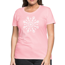 Load image into Gallery viewer, Paw Snowflake Premium T-Shirt - pink