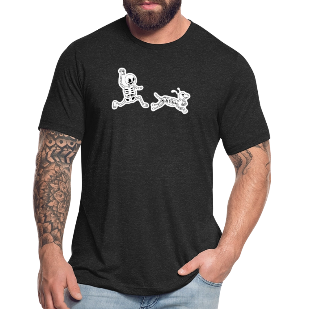 
                  
                    Skeleton Friends Unisex Tri-Blend T-Shirt - heather black
                  
                