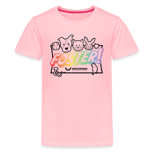 Foster Pride Kids' Premium T-Shirt - pink