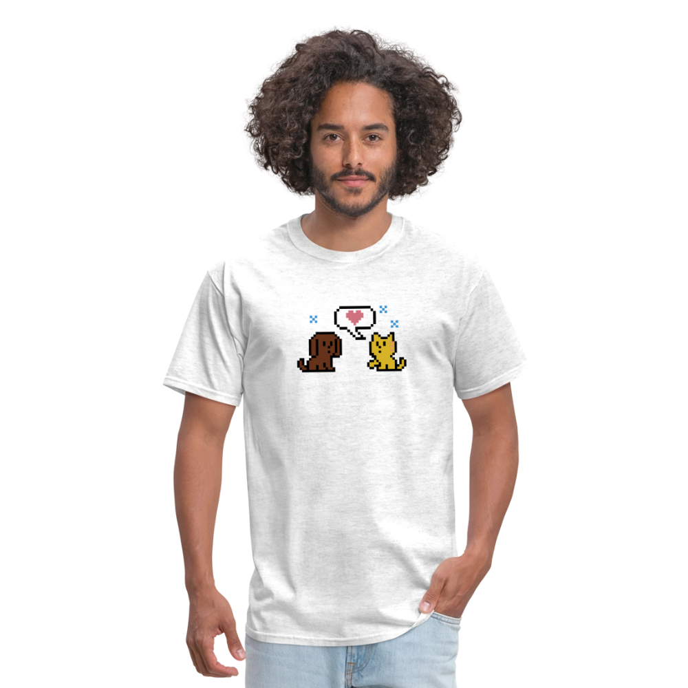 
                  
                    8-Bit Dog & Cat Classic T-Shirt - light heather gray
                  
                